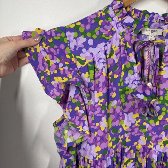 Umgee Purple Ruffled Tiered Sundress - Picture 7 of 9